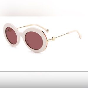 Carolina herrera ivory pearl glasses with pink shades